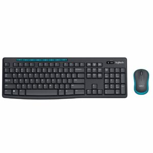 Logitech MK275 USB Wireless Keyboard and Mouse Set - Black