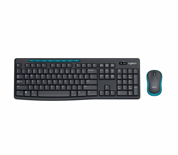 Logitech MK275 USB Wireless Keyboard and Mouse Set - Black