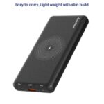 Stuffcool PB9036W 10000 mAh 22.5 W Wireless Power Bank (Black, Lithium Polymer, Quick Charge 2.0, Quick Charge 3.0, Fast Charging for Mobile) - Image 2