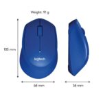 Logitech M331 Silent Plus Wireless Mouse - Blue - Image 5