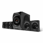 PHILIPS 120W Multimedia Speaker (Surround Sound, 5.1 Channel, Black) SPA8000B/94