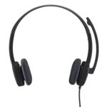 Logitech H151 Wired On Ear Headphones With Mic (Black) - Image 2