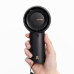 JISULIFE Handheld Turbo Fan Life5 Plus mini Portable Hand Fan, Black