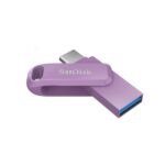 SanDisk Ultra 512 GB USB 3.0 Dual Drive Go Type C Flash Drive, Lavender