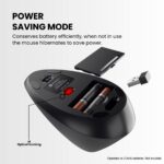 Portronics Toad Ergo Vertical Advanced Wireless Ergonomic Mouse (Black) - Image 7