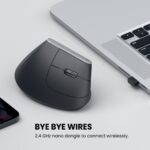 Portronics Toad Ergo Vertical Advanced Wireless Ergonomic Mouse (Black) - Image 8