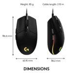 Logitech G203 Wired Gaming Mouse - Black - Image 4
