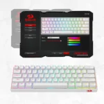 DRACONIC PRO K530 PRO - 60% BLUETOOTH+2.4GHZ+WIRED MECHANICAL KEYBOARD WHITE (RED SWITCH) - Image 6
