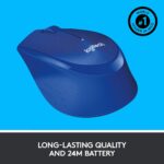 Logitech M331 Silent Plus Wireless Mouse - Blue - Image 4