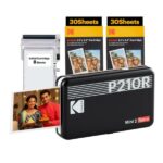 KODAK Mini 2 Retro 4PASS Portable Photo Printer (2.1x3.4 inches) + 68 Sheets, Black