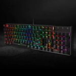 Redragon K556 Devarajas RGB LED Backlit Wired Mechanical Gaming Keyboard, Aluminum Base, 104 Standard Keys - Image 10