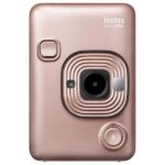 Fujifilm Instax Mini LiPlay Plus Hybrid Instant Camera (Blush Gold)