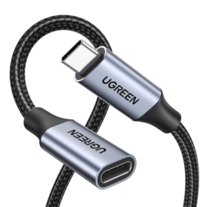 Ugreen US372 Usb-C Male To Usb-C Female Gen2 Alu Case Braided Extension Cable