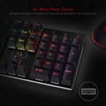 Redragon K556 Devarajas RGB LED Backlit Wired Mechanical Gaming Keyboard, Aluminum Base, 104 Standard Keys - Image 4