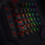 Redragon Wireless K585 DITI One-Handed RGB Mechanical Gaming Keyboard, Blue Switches, Type-C Professional Gaming Keypad with 7 Onboard Macro Keys, Detachable Wrist Rest, 42 Keys - Image 5