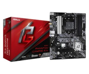 Asrock B550 Phantom Gaming 4 Ac (Wi-Fi) Motherboard – (ASROCK B550 Phantom 4/AC)