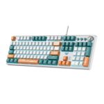 AULA F2088 Pro Mechanical Gaming Keyboard (White+Orange+Blue)