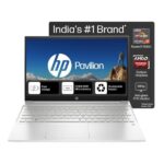 HP Pavilion 15-eh3039AU, AMD Ryzen 5 7530U, 16GB DDR4, 512GB SSD, (Win 11, Office 21, Silver, 1.75kg), Anti-Glare, 15.6-inch (39.6cm), FHD Laptop, AMD Radeon Graphics, HD Camera, Backlit KB, B&O,
