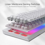 Redragon Shiva K512 White RGB Backlit Membrane Wired Gaming Keyboard - Image 4