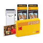 KODAK Mini 2 Retro 4PASS Portable Photo Printer (2.1x3.4 inches) + 68 Sheets, Yellow