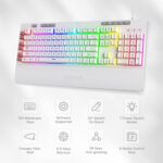 Redragon Shiva K512 White RGB Backlit Membrane Wired Gaming Keyboard - Image 3