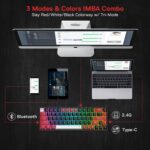 Redragon K631 PRO 65% 3-Mode Wireless RGB Gaming Keyboard, 68 Keys Hot-Swappable Compact Mechanical Keyboard w/Hot-Swap Free-Mod PCB Socket & Dedicated Arrow Keys, Quiet Red Linear Switch - Image 3