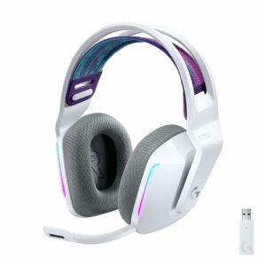 Logitech G733 Lightspeed Bluetooth Wireless On Ear Headphones -White