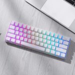 DRACONIC PRO K530 PRO - 60% BLUETOOTH+2.4GHZ+WIRED MECHANICAL KEYBOARD WHITE (RED SWITCH) - Image 7