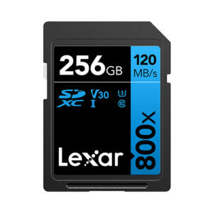 Lexar Professional 800X SDXC UHS-I U3 V30