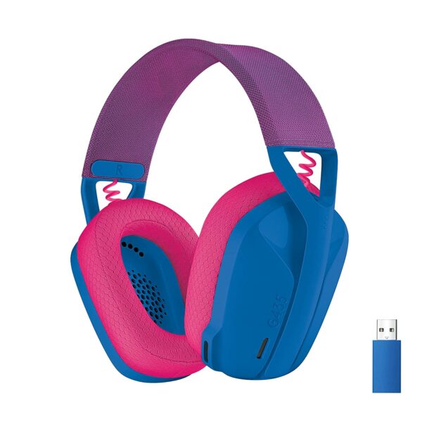 Logitech G435 Headphone Blue And Raspberry Colour