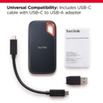 SanDisk Extreme 1TB Portable SSD – 1050MB/s Read, 1000MB/s Write, IP65, 5Y Warranty - Image 2