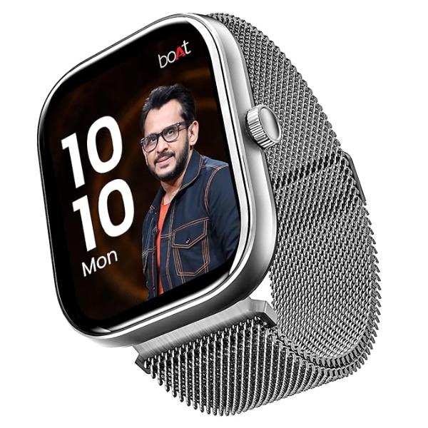 boAt Wave Sigma w/ 2.01″ (5.1 cm) HD Display Smart Watch, (Silver Metal) boAt Wave Sigma w/ 2.01″ (5.1 cm) HD Display Smart Watch, (Silver Metal)