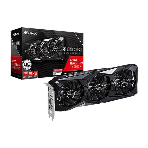 ASRock Challenger Pro RX 6600 XT OC AMD Radeon 8GB Gaming Graphic Card,  Black - Variety Infotech