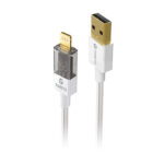 Toreto Clear C2 TOR 944 USB to 8 Pin Cable, White