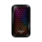 ADATA SE770G 512GB USB 3.2 Type-C External SSD – RGB, Fast Transfer (ASE770G-512GU32G2-CBK)