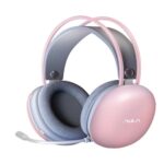 AULA S505 USB Wired Gaming Headphones with Mic for PC (Pink) - (S505-Pink)