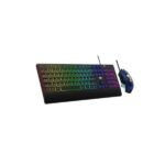 AULA T201 Membrane Gaming Keyboard and Mouse Combo, RGB Backlit Computer Keyboard and Gaming Mouse with 7keys and 2400DPI