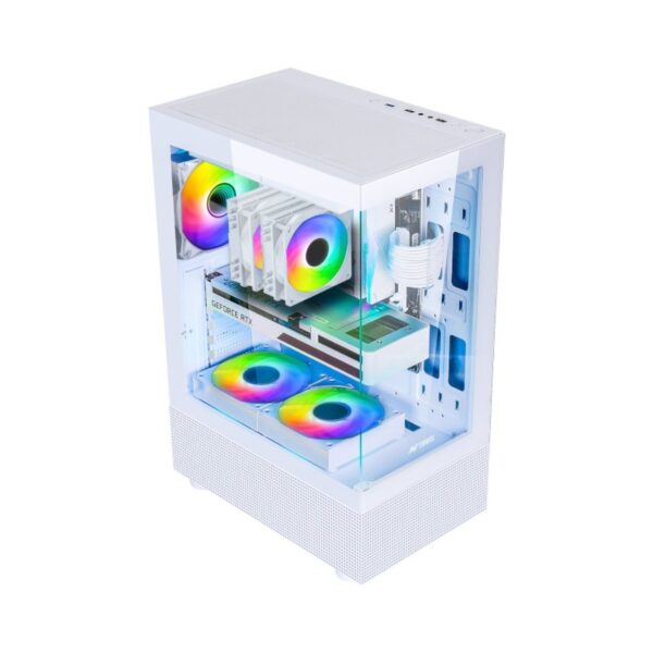 Ant Esports Crystal X2 Argb Mid Tower Atx Cabinet White (CRYSTAL-X2-ARGB-WHITE)