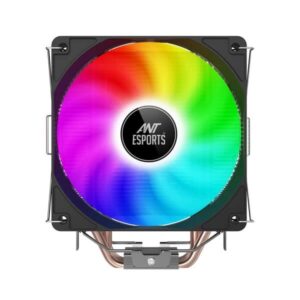 Ant Esports ICE-C400 120mm CPU Air Cooler With Rainbow LED (Black)