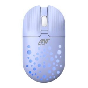 Ant Value FKAPU05 1600 DPI Wireless Mouse (Light Purple)