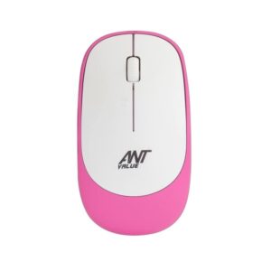 Ant Value FKBRI05 Multimedia Wireless Keyboard & Mouse Combo (Pink White)