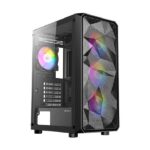 Antec AX83 RGB (E-ATX) Mid Tower Cabinet (Black) - (0-761345-10035-9)