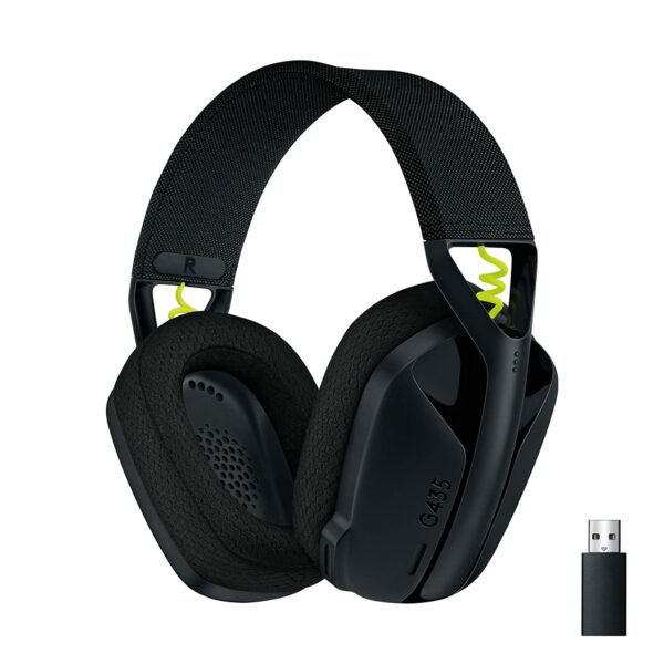 Logitech G435 Headphone Black And Neon Yellow Colour