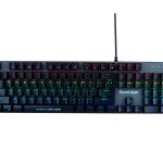 Cosmic Byte CB-GK-27 Vanth Mechanical Keyboard Upgraded with Swappable Outemu Blue Switches and Rainbow LED (Black/Grey)