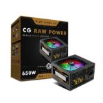 Circle CG RAW Power 650 WATTS Gaming Power Supply (Black)