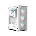 Circle Furious Mesh 240 ARGB Mid-Tower Computer Case Gaming Cabinet – White