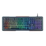 Cosmic Byte Corona CB-GK-02 Wired Gaming Keyboard, 7 Color RGB Backlit with Effects, Anti-Ghosting (Black) - (CB-GK-02 )