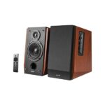 Edifier R1700BTs Powered Bluetooth 5.0 Wireless Bookshelf Speakers – 66 Watts (Brown)