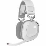 CORSAIR HS80 RGB Wireless Gaming Headset, White