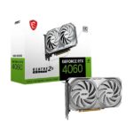 MSI Geforce RTX 4060 VENTUS 2X WHITE 8G OC Gaming Graphic Card - (RTX-4060-VENTUS-2X-WHITE-8G-OC)